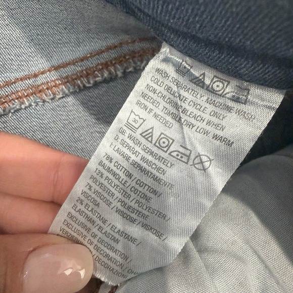 Denim & Co. Canyon Retreat Easy Stretch Skirt Midi Skirt 14 Front Slit Casual - Picture 5 of 7